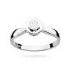 Pierścionek z białego złota z diamentem laboratoryjnym 0,20ct Lab Diamonds pełna oprawa bezel W0294.B3.LDW.03 marko