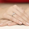 Pierścionek z białego złota z diamentem laboratoryjnym 0,20ct Lab Diamonds pełna oprawa bezel W0294.B3.LDW.03 marko