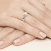 Pierścionek z białego złota z diamentem laboratoryjnym 0,20ct Lab Diamonds pełna oprawa bezel W0294.B3.LDW.03 marko