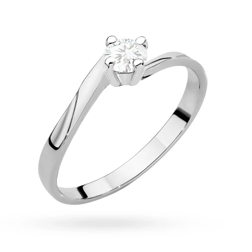 Klasyczny pierścionek mijanka z białego złota z diamentem laboratoryjnym 0,20ct Lab Diamonds W0243.B3.LDW.01 marko