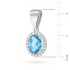 Okazała zawieszka z białego złota z topazem 1.70ct i brylantami Z0080.B3.TOB.01 marko