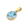 Okazała złota zawieszka z topazem 1.70ct i brylantami Z0080.Z3.TOB.01 marko