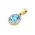 Okazała złota zawieszka z topazem 1.70ct i brylantami Z0080.Z3.TOB.01 marko