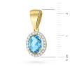 Okazała złota zawieszka z topazem 1.70ct i brylantami Z0080.Z3.TOB.01 marko