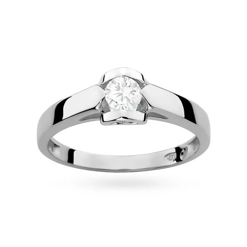 Pierścionek z sercem z białego złota z diamentem laboratoryjnym 0,30ct Lab Diamonds W0320.B3.LDW.07 marko