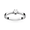 Pierścionek w klasycznym stylu z białego złota z diamentem laboratoryjnym 0,15ct Lab Diamonds W0295.B3.LDW.02 marko