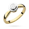 Złoty pierścionek z diamentem laboratoryjnym 0,30ct Lab Diamonds pełna oprawa bezel W0294.Z3.LDW.05 marko