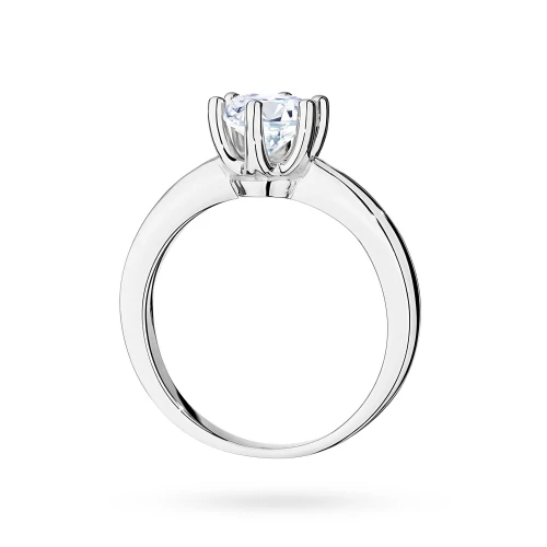 Okazały pierścionek z białego złota  z diamentem laboratoryjnym 1,00ct Lab Diamonds