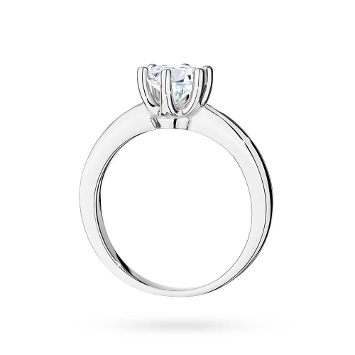 Okazały pierścionek z białego złota  z diamentem laboratoryjnym 0,70ct Lab Diamonds