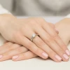 Okazały pierścionek z białego złota z diamentem laboratoryjnym 0,70ct Lab Diamonds