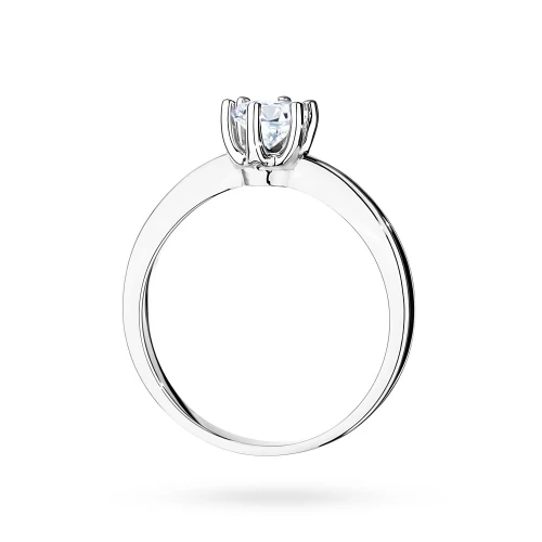 Okazały pierścionek z białego złota  z diamentem laboratoryjnym 0,50ct Lab Diamonds