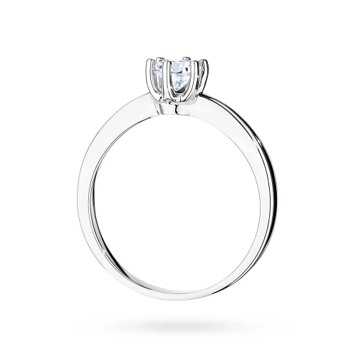 Okazały pierścionek z białego złota  z diamentem laboratoryjnym 0,40ct Lab Diamonds