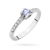 Pierścionek z białego złota z brylantami i tanzanitem 0,15ct Od Serca W0435.B3.TAP.01 marko