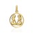 Złoty wisiorek zawieszka znak zodiaku Bliźnięta złoto 585 Z371-585-BLIZNIETA MARKO