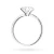 Klasyczny pierścionek z białego złota z pojedynczym owalnym diamentem laboratoryjnym Lab Diamonds W0688.B3.LDW.01 marko