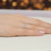 Pierścionek z diamentami laboratoryjnymi białe złoto Lab Diamonds obrączka W0532.B3.LDW.01 marko