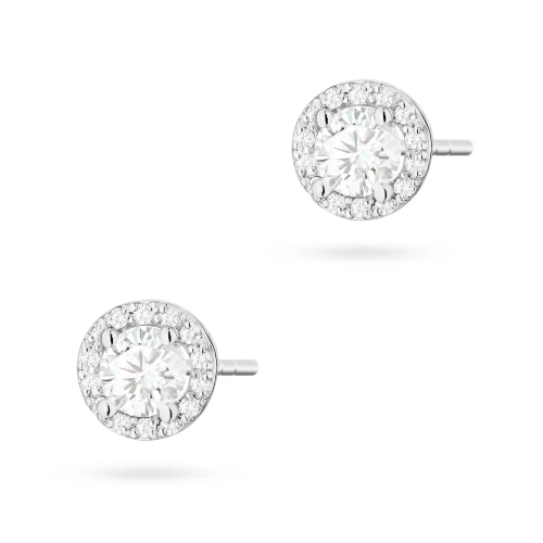 Kolczyki z oprawą Halo z białego złota brylanty 2 x 0,40ct K0509.B3.DIW.01 marko