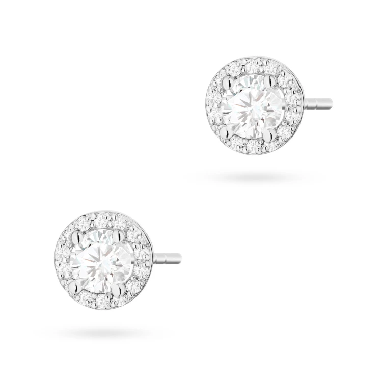 Kolczyki z oprawą Halo z białego złota brylanty 2 x 0,40ct K0509.B3.DIW.01 marko