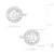 Kolczyki z oprawą Halo z białego złota brylanty 2 x 0,40ct K0509.B3.DIW.01 marko