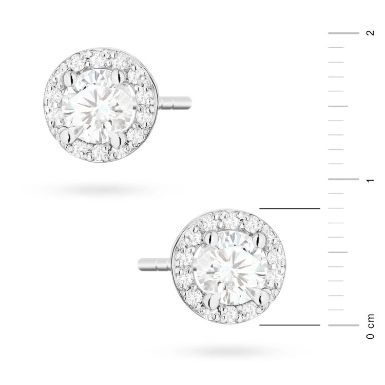 Klasyczne kolczyki sztyft z diamentami laboratoryjnymi 2 x 0,50ct białe złoto Lab Diamonds K0509.B3.LDW.01 marko