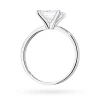 Klasyczny pierścionek z białego złota z pojedynczym kwadratowym diamentem laboratoryjnym Lab Diamonds W0690.B3.LDW.01 marko