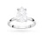Klasyczny pierścionek z białego złota z pojedynczym diamentem laboratoryjnym w kształcie łezki Lab Diamonds W0689.B3.LDW.01 marko
