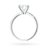 Klasyczny pierścionek z białego złota z pojedynczym diamentem laboratoryjnym w kształcie łezki Lab Diamonds W0689.B3.LDW.01 marko
