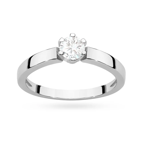 Minimalistyczny pierścionek z białego złota z diamentem laboratoryjnym 0,25ct Lab Diamonds W0562.B3.LDW.01 marko