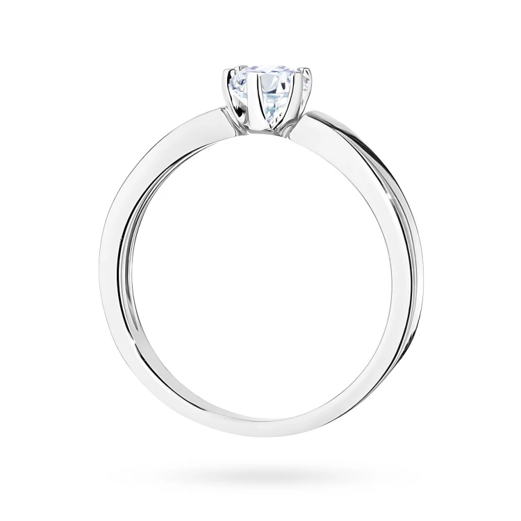 Minimalistyczny pierścionek z białego złota z diamentem laboratoryjnym 0,25ct Lab Diamonds W0562.B3.LDW.01 marko