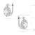 Złote kolczyki z brylantami markiza kwiatek diamenty laboratoryjne Lab Diamonds białe złoto K0312.B3.LDW.01 marko