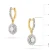 Złote kolczyki długie wiszące brylanty i diamenty laboratoryjne Lab Diamonds K0303.Z3.LDW.01 marko