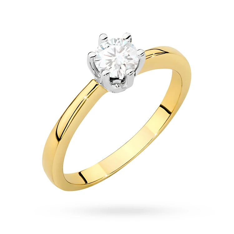 Okazały złoty pierścionek z diamentem laboratoryjnym 0,40ct Lab Diamonds W0482.Z3.LDW.01 marko