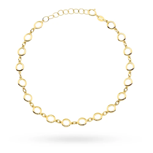 Złota bransoletka ze splecionych kółeczek ringi Supreni B-GW-541-585 marko