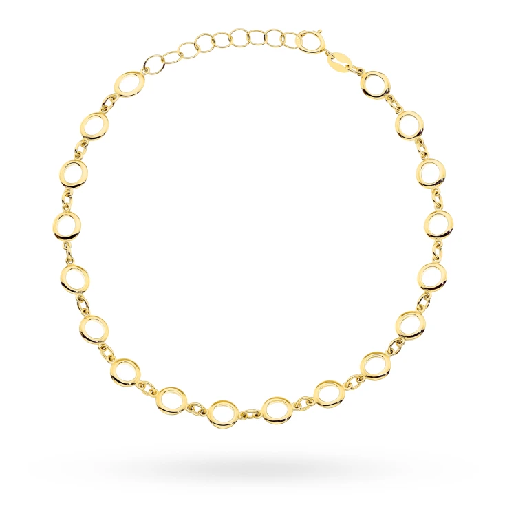Złota bransoletka ze splecionych kółeczek ringi Supreni B-GW-541-585 marko