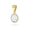 Okazała złota zawieszka z diamentem laboratoryjnym Lab Diamonds i brylantami Z0080.Z3.LDW.01 marko