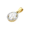 Okazała złota zawieszka z diamentem laboratoryjnym Lab Diamonds i brylantami Z0080.Z3.LDW.01 marko