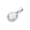 Okazała zawieszka z białego złota z diamentem laboratoryjnym Lab Diamonds i brylantami  Z0080.B3.LDW.01 marko