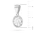 Okazała zawieszka z białego złota z diamentem laboratoryjnym Lab Diamonds i brylantami  Z0080.B3.LDW.01 marko