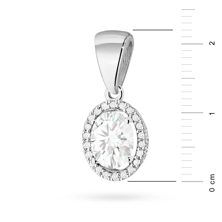Okazała zawieszka z białego złota z diamentem laboratoryjnym Lab Diamonds i brylantami  Z0080.B3.LDW.01 marko
