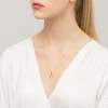 Złota zawieszka diamentowany aniołek z krzyżykiem Z617-585 marko