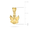 Złota zawieszka diamentowany aniołek z krzyżykiem Z617-585 marko