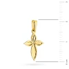 Złota zawieszka zdobiona diamentowana w kształcie krzyżyka Z-GW-417-585 marko