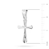 Srebrny krzyżyk diamentowany zdobiony D357-925-S marko
