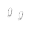 Kolczyki z białego złota z brylantami 0,14ct klasyczne basic K0057.B3.DIW.03 marko