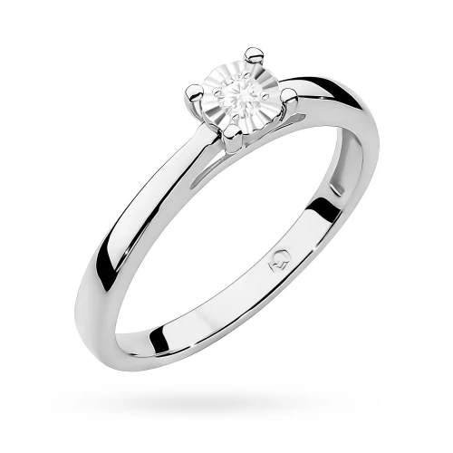 Pierścionek zaręczynowy Lab Diamonds 0,08ct białe złoto W0007.B3.LDW.01 marko