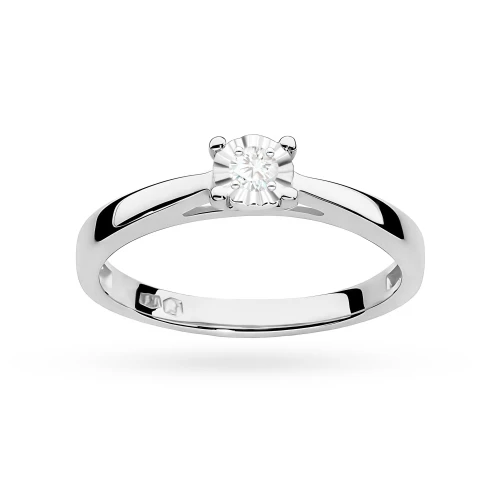 Pierścionek zaręczynowy Lab Diamonds 0,08ct białe złoto W0007.B3.LDW.01 marko