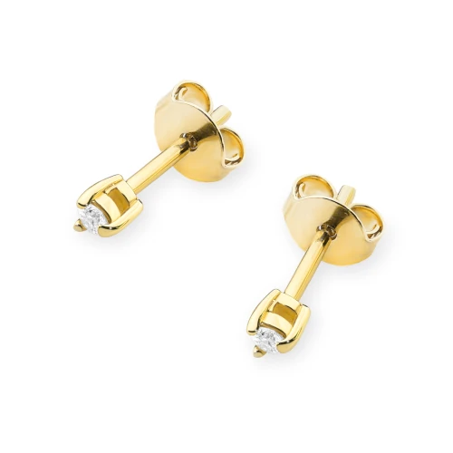 Złote kolczyki z brylantami 0,08ct K0035.Z3.DIW.01 marko