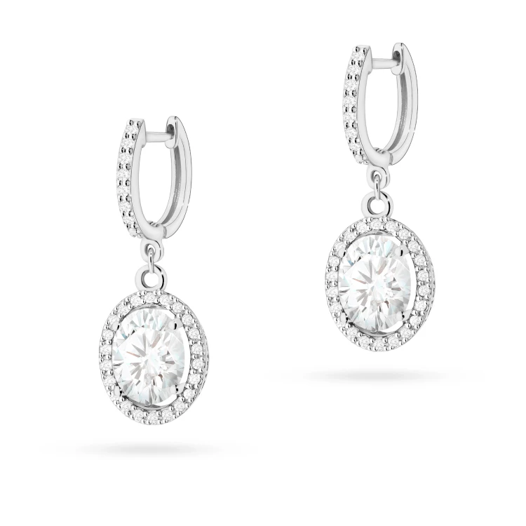 Okazałe wiszące kolczyki z białego złota diament laboratoryjny Lab Diamonds i brylanty K0080.B3.LDW.01 marko