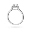 Pierścionek z białego złota Halo diament laboratoryjny 1,00ct i kamienie boczne Lab Diamonds W0508.B3.LDW.04 marko