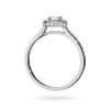 Pierścionek z białego złota Halo diament laboratoryjny 0,50ct i kamienie boczne Lab Diamonds W0508.B3.LDW.02 marko